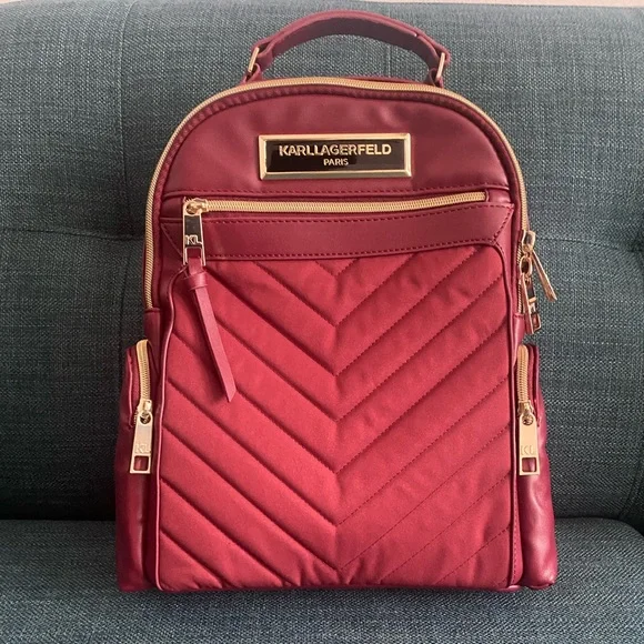Karl Lagerfeld | Bags | Nwot Karl Lagerfeld Chevron Backpack  display picture 3